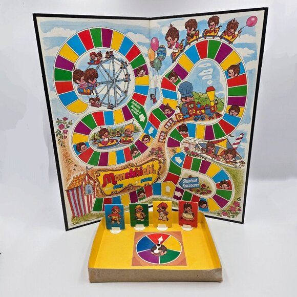 Monchhichi Board Game 1974 At The Fair Parker Brothers Vintage Complete Read - Picture 3 of 16